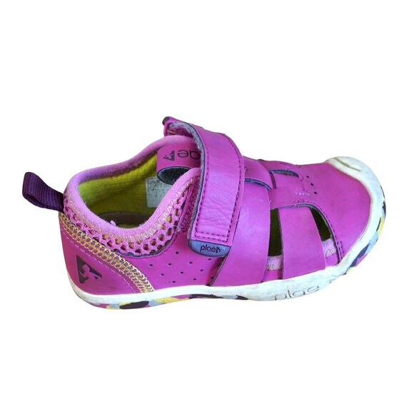 Plae sam-2-0 Toddler Size 6 Fuchsia‎ Sandals With Velcro Straps & Rubber Soles - Picture 10 of 11